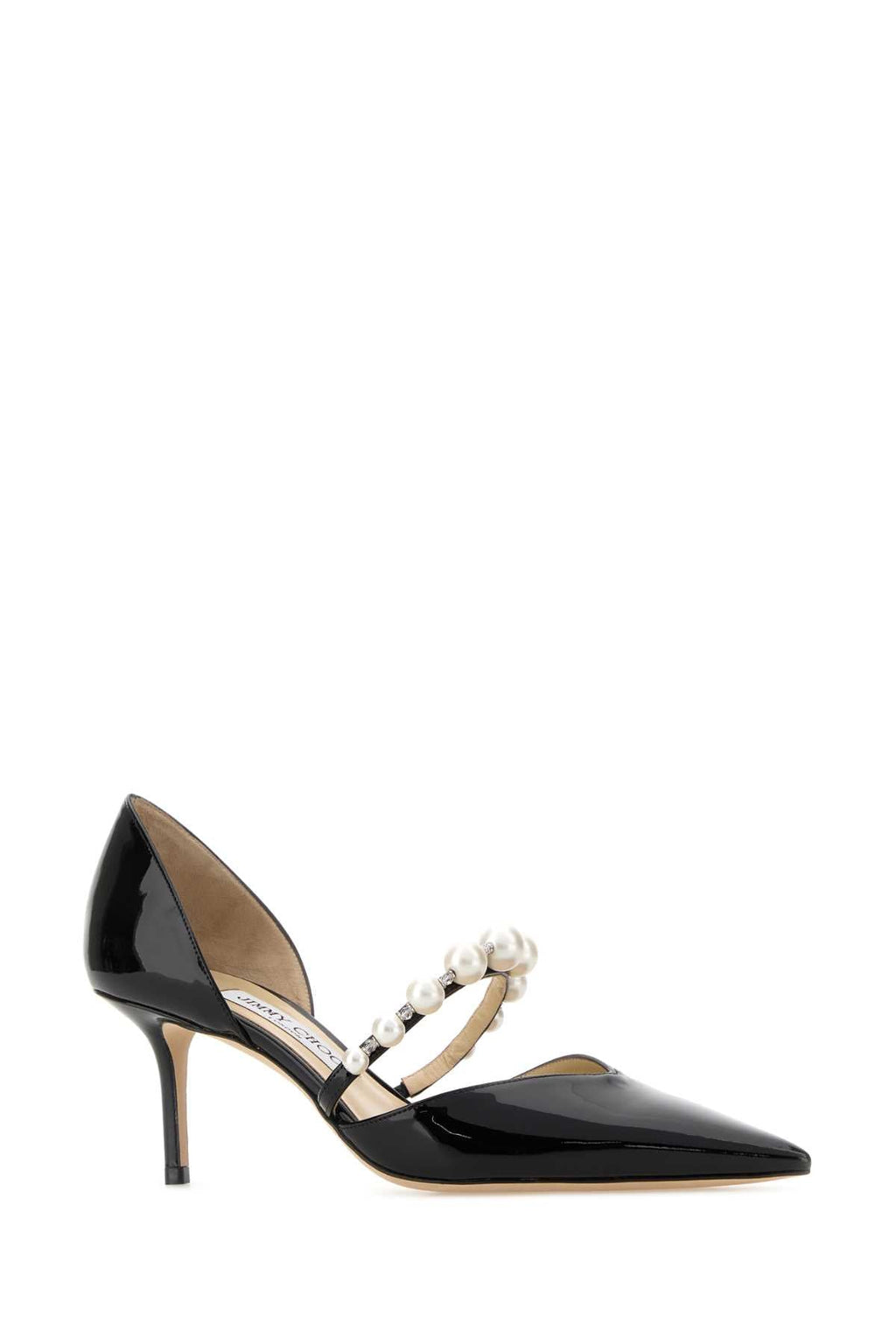 Jimmy Choo Women Black Leather Aurelie 65 Pumps