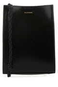Jil Sander Women Black Leather Small Tangle Shoulder Bag
