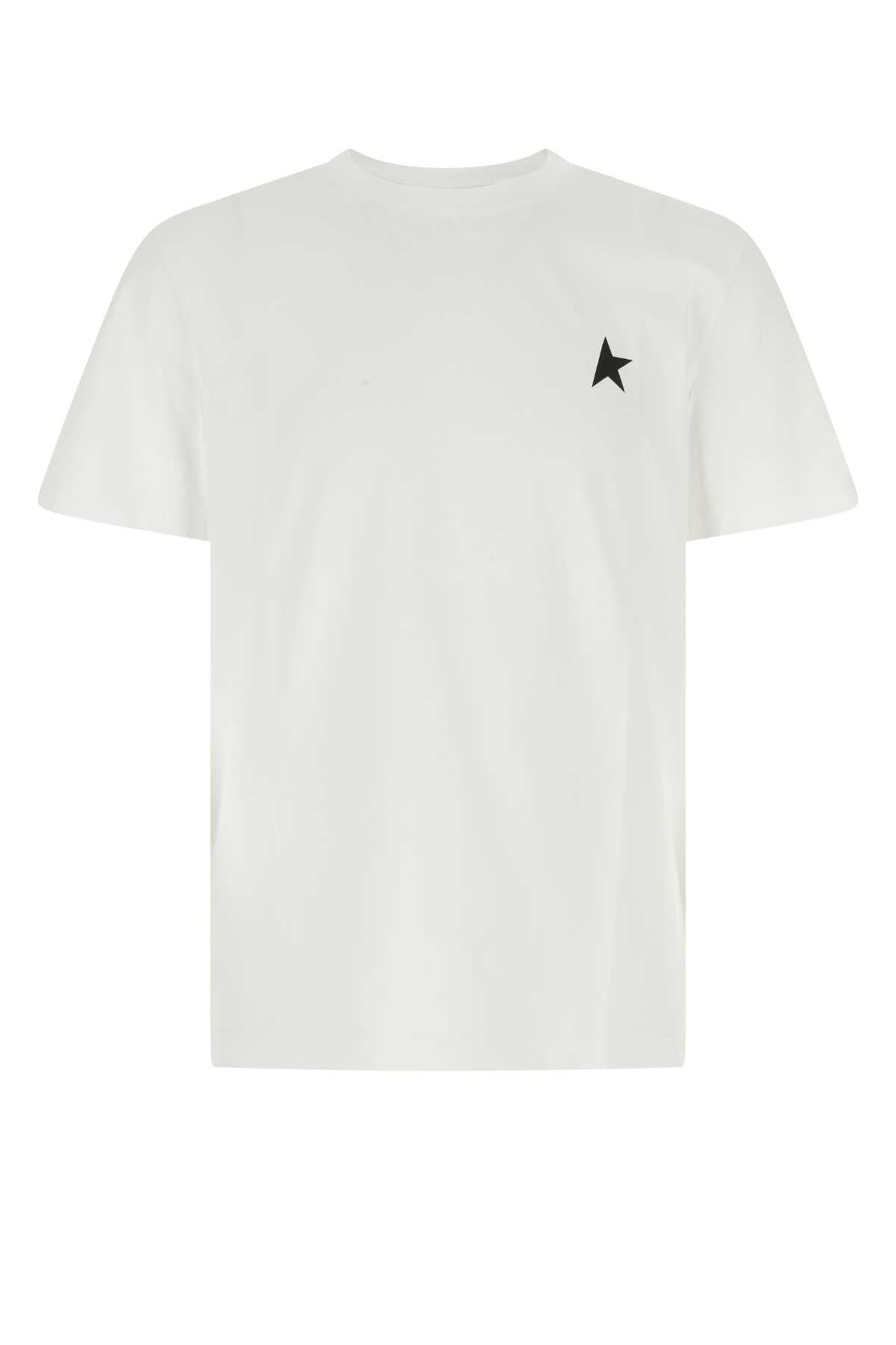 Golden Goose Deluxe Brand Men White Cotton T-Shirt