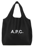 A.P.C. Unisex Black Synthetic Leather Shopping Bag