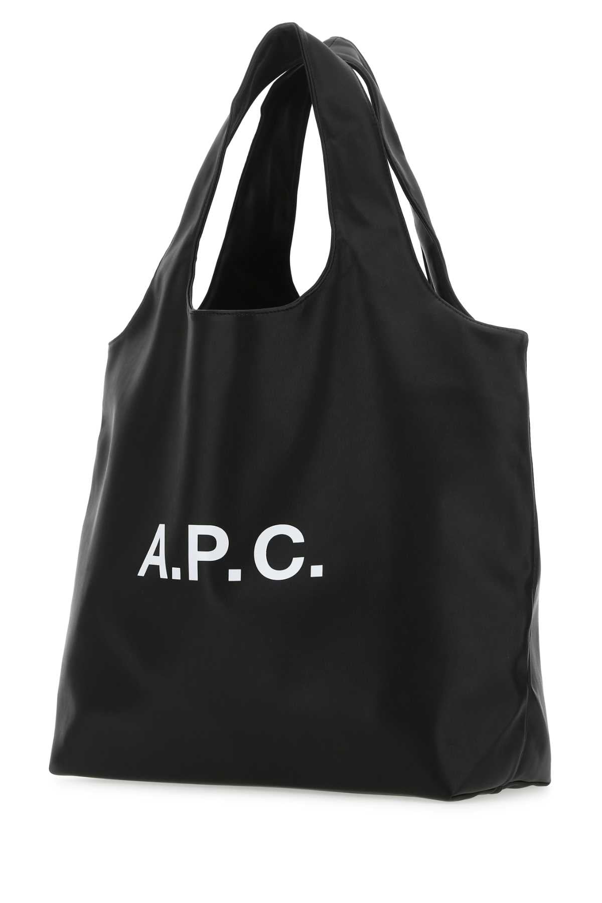 A.P.C. Unisex Black Synthetic Leather Shopping Bag