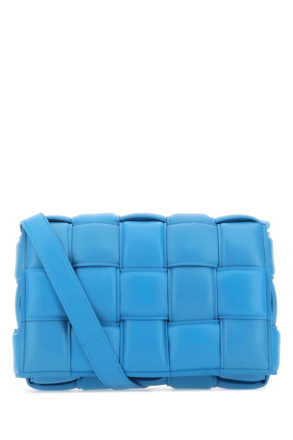 Bottega Veneta Women Turquoise Nappa Leather Small Padded Cassette Crossbody Bag