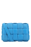 Bottega Veneta Women Turquoise Nappa Leather Small Padded Cassette Crossbody Bag