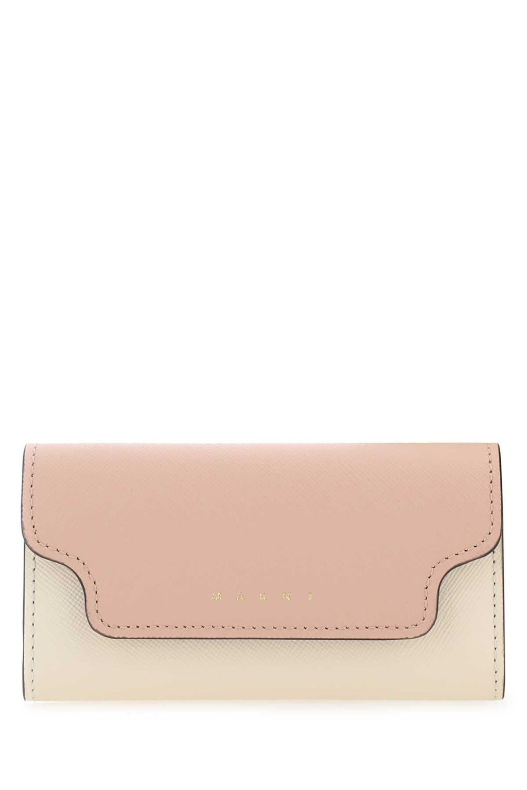 Marni Women Two-Tone Leather Key Chain Case