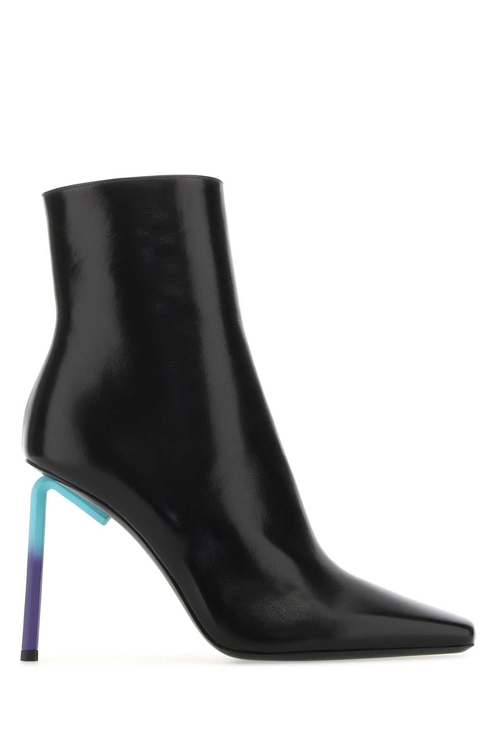 Off White Women Black Nappa Leather Allen Ankle Boots