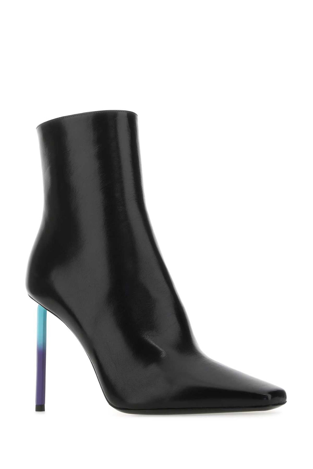 Off White Women Black Nappa Leather Allen Ankle Boots