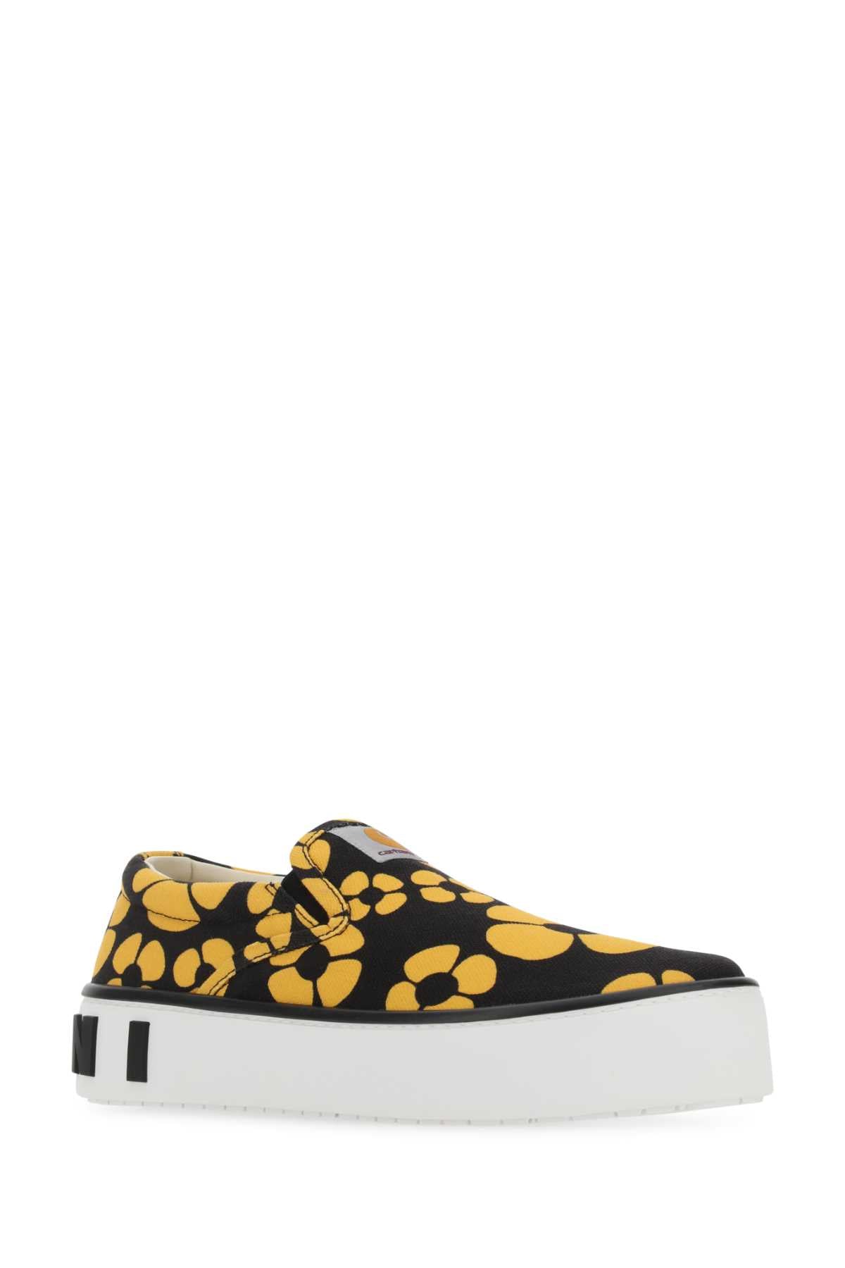 Marni Women Printed Canvas Slip Ons