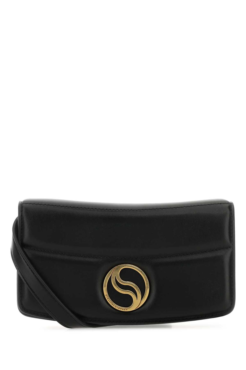 Stella Mccartney Women Black Alter Mat Mini S-Wave Wallet