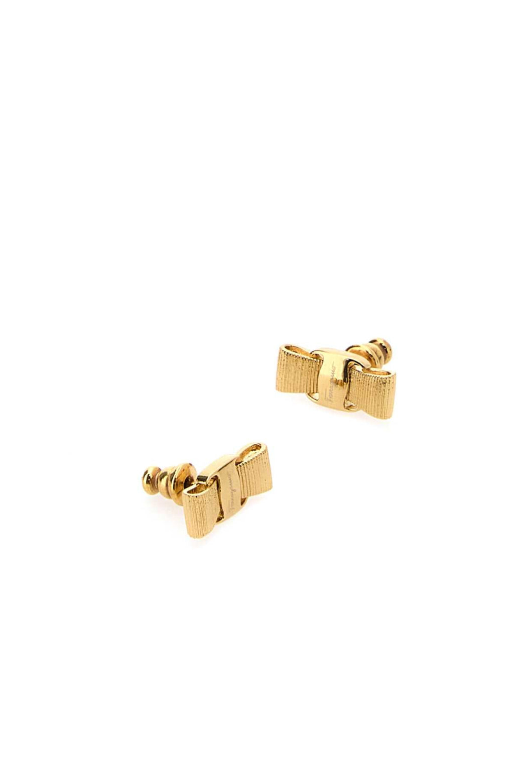 Salvatore Ferragamo Women Gold Metal Vara Earrings