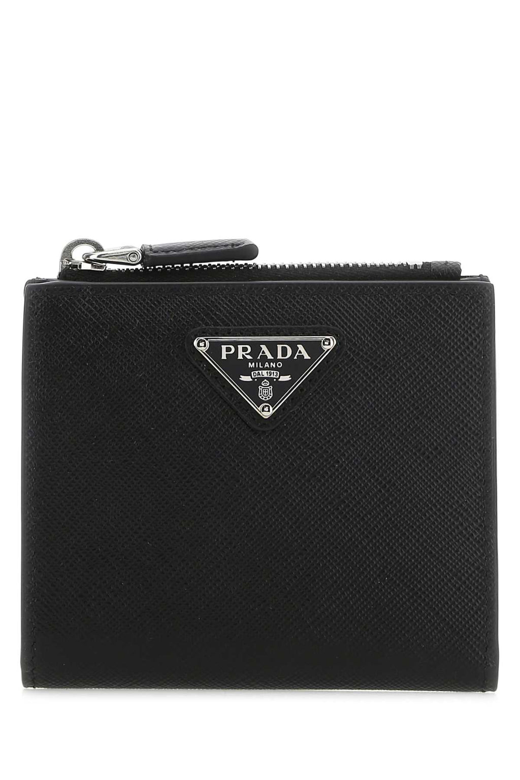 Prada Men Black Leather Wallet