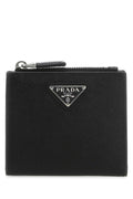 Prada Men Black Leather Wallet