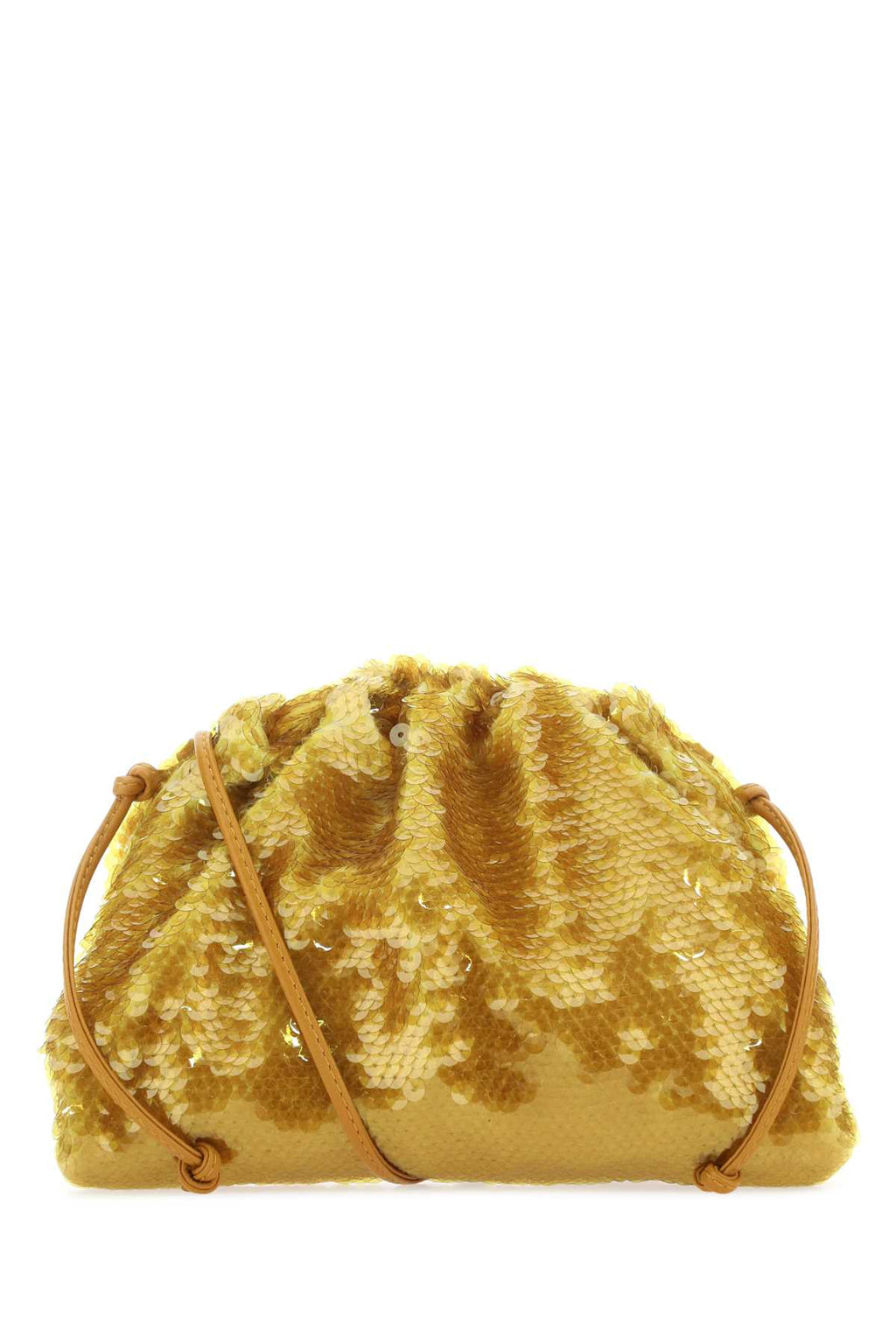 Bottega Veneta Women Ochre Sequins Mini Pouch Clutch