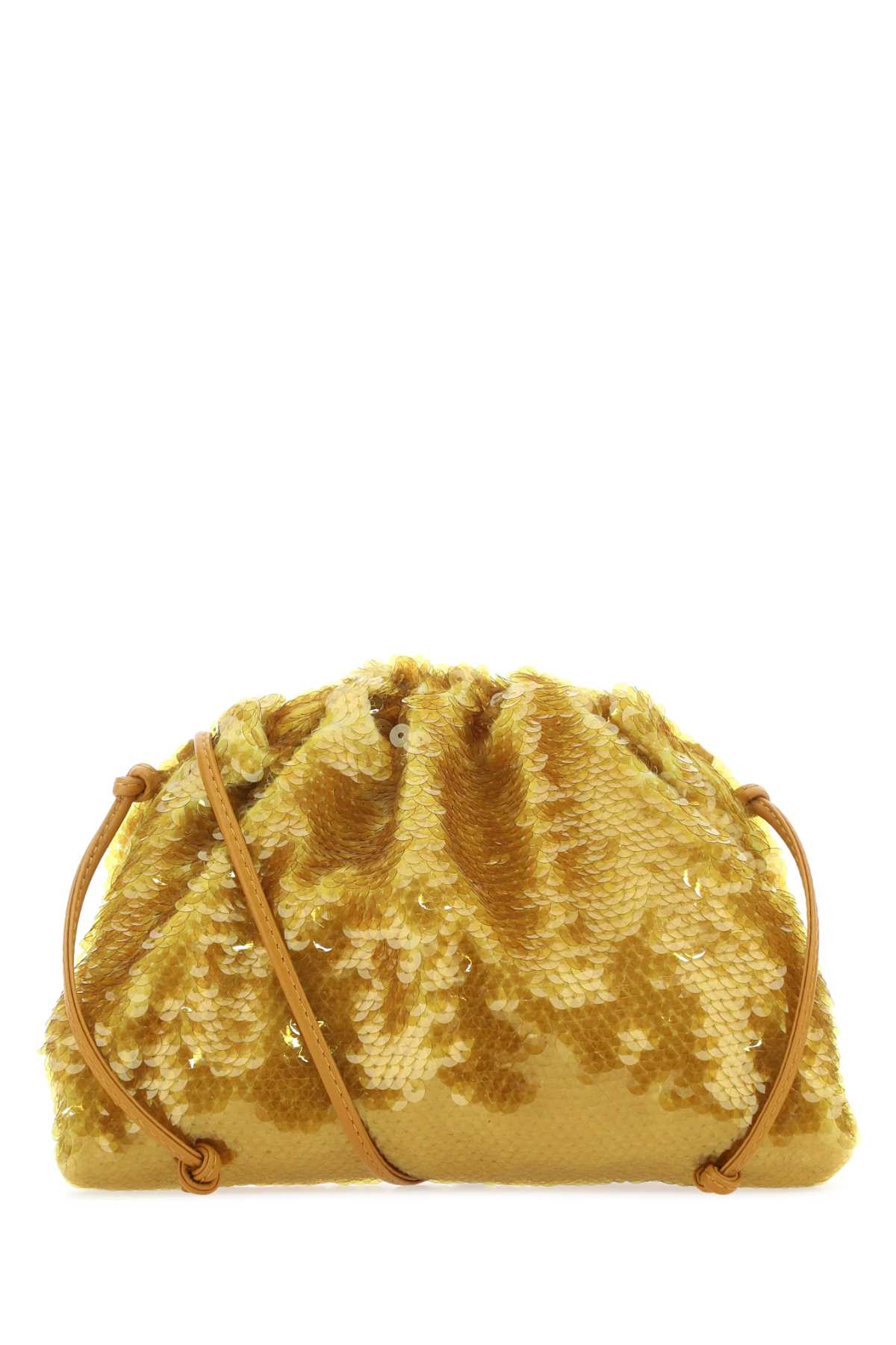 Bottega Veneta Women Ochre Sequins Mini Pouch Clutch