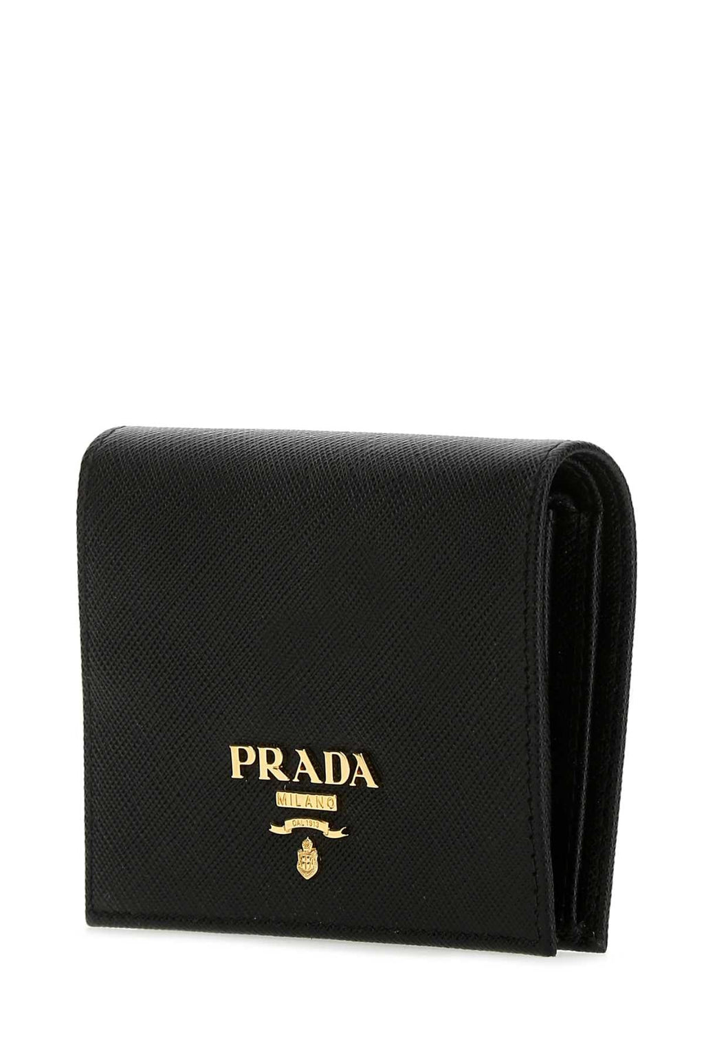 Prada Women Black Leather Wallet