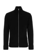Maison Margiela Men Black Cotton Blend Cardigan