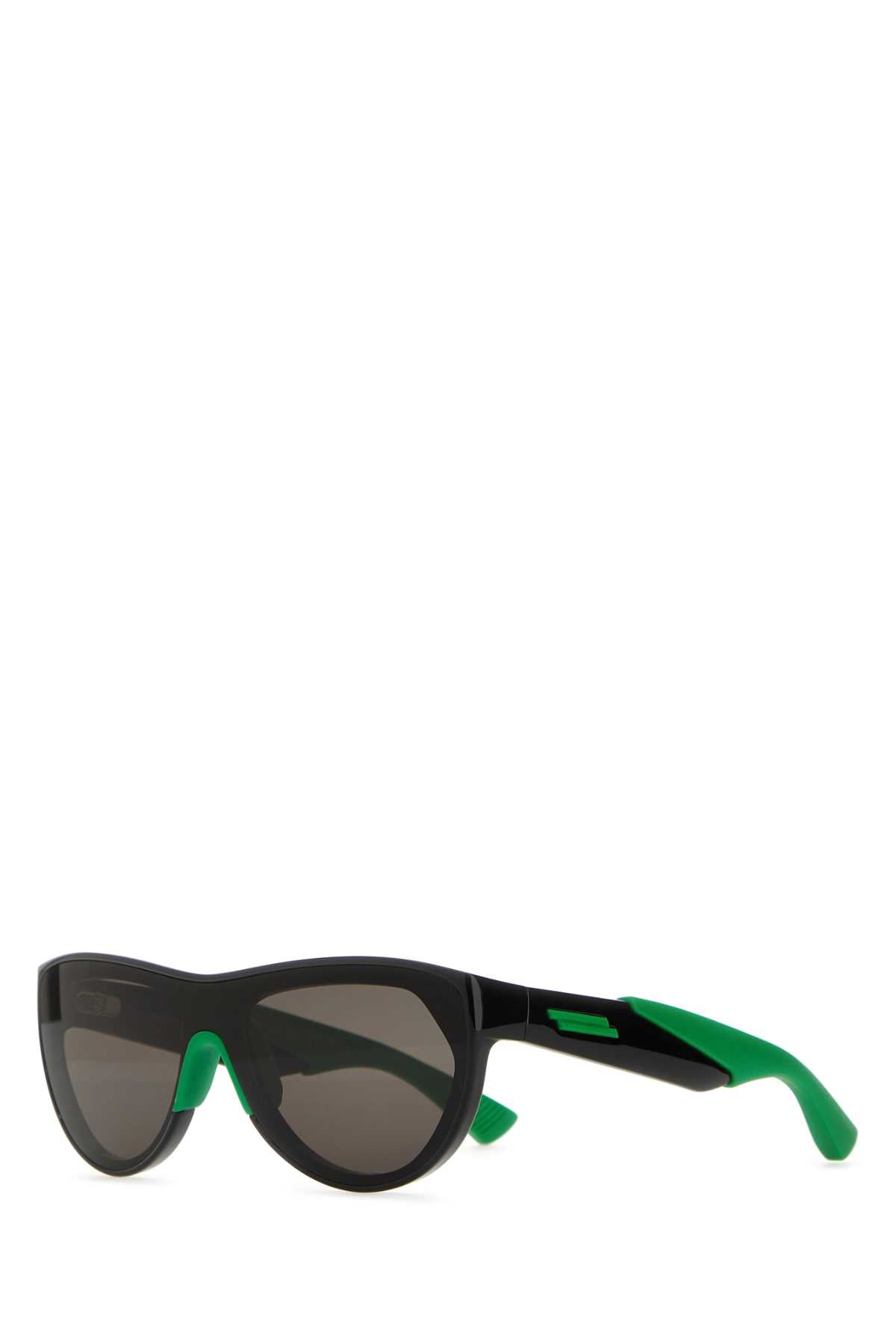 Bottega Veneta Women Two-Tone Acetate And Rubber Mitre Sunglasses