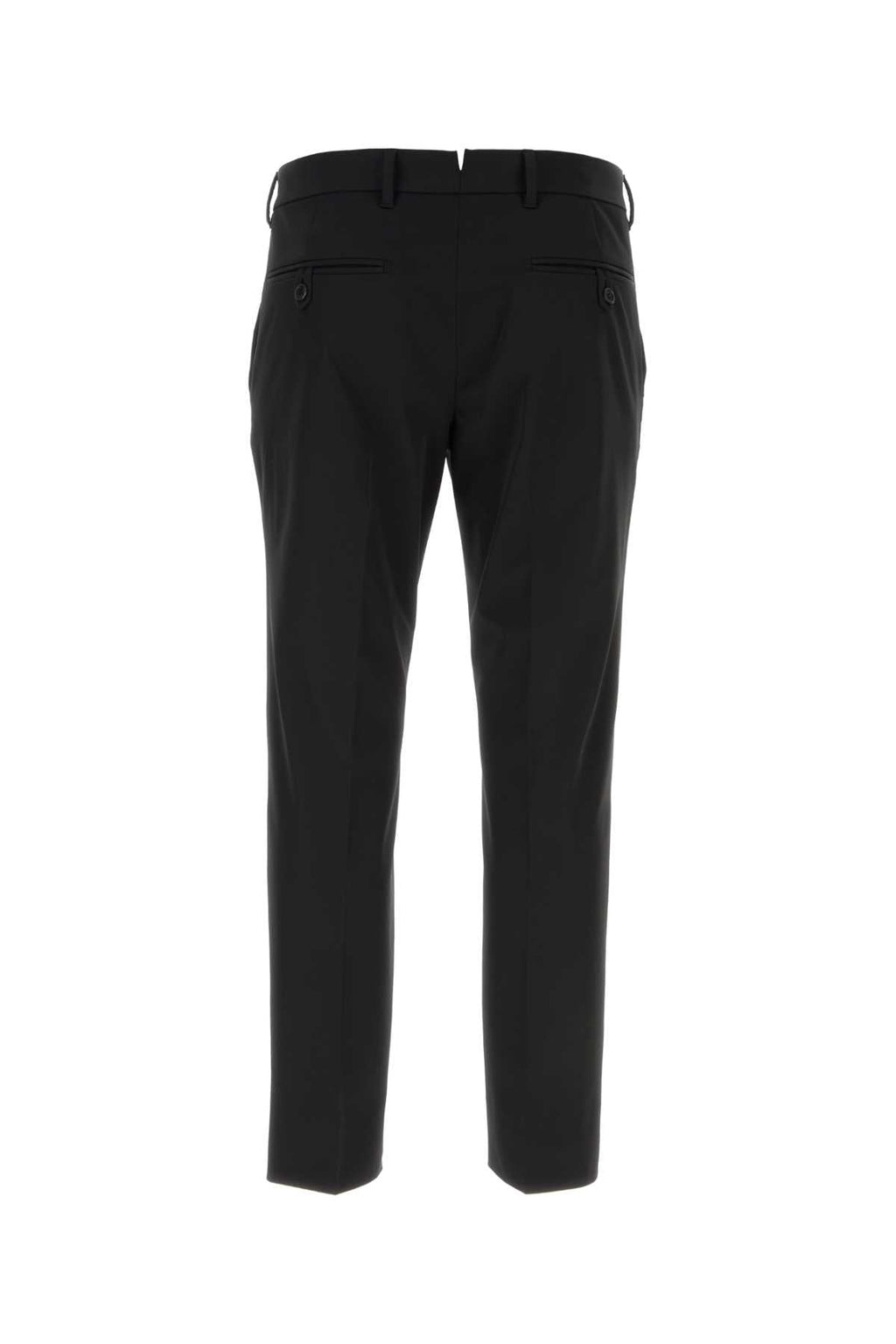 Prada Men Black Stretch Polyester Pant