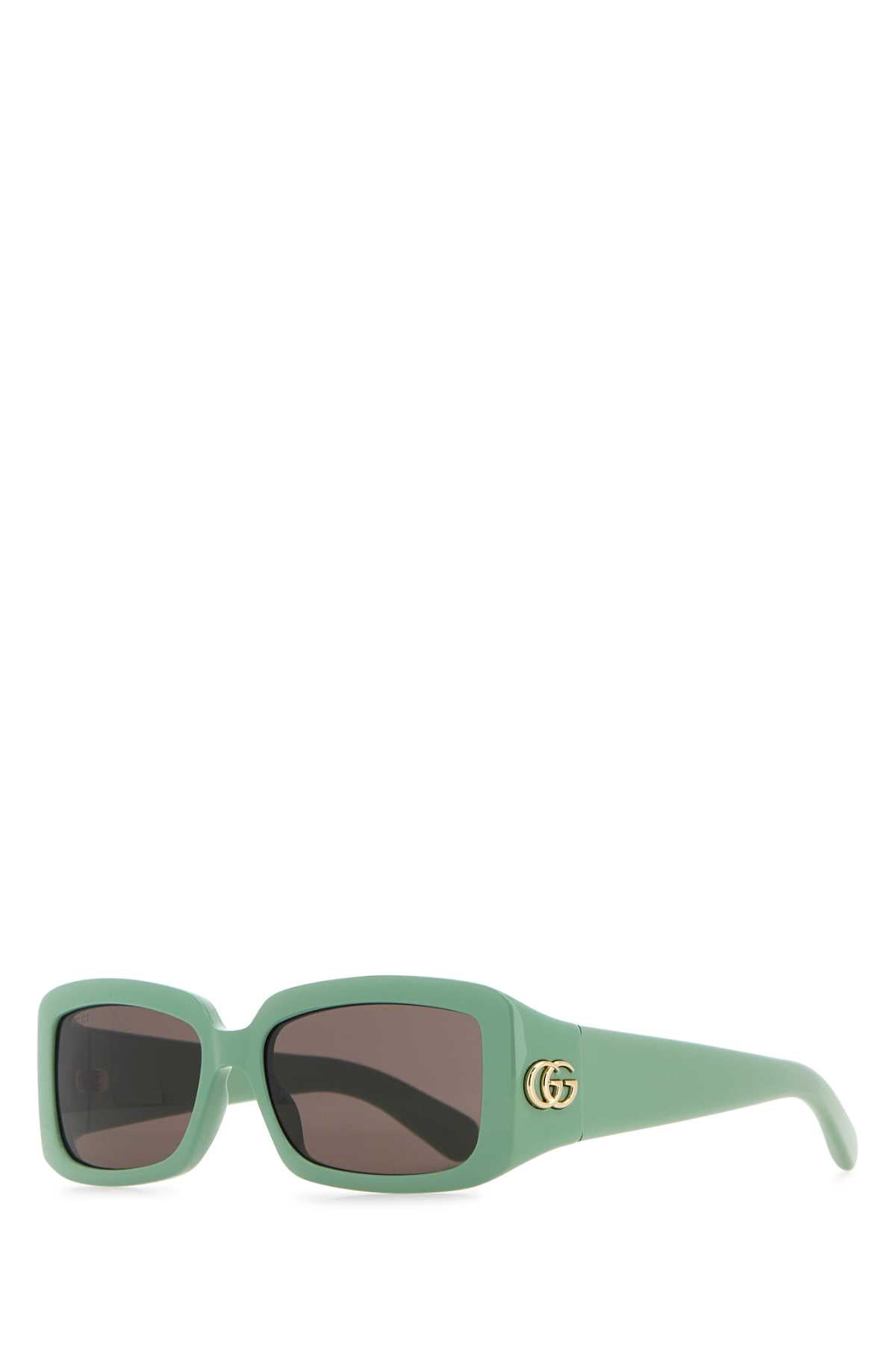 Gucci Women Sea Green Acetate Sunglasses