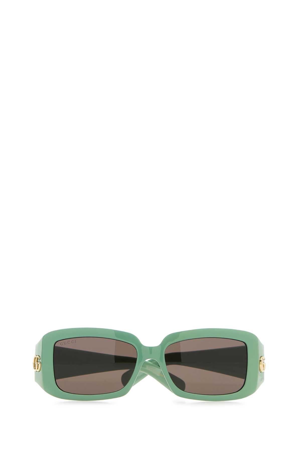 Gucci Women Sea Green Acetate Sunglasses