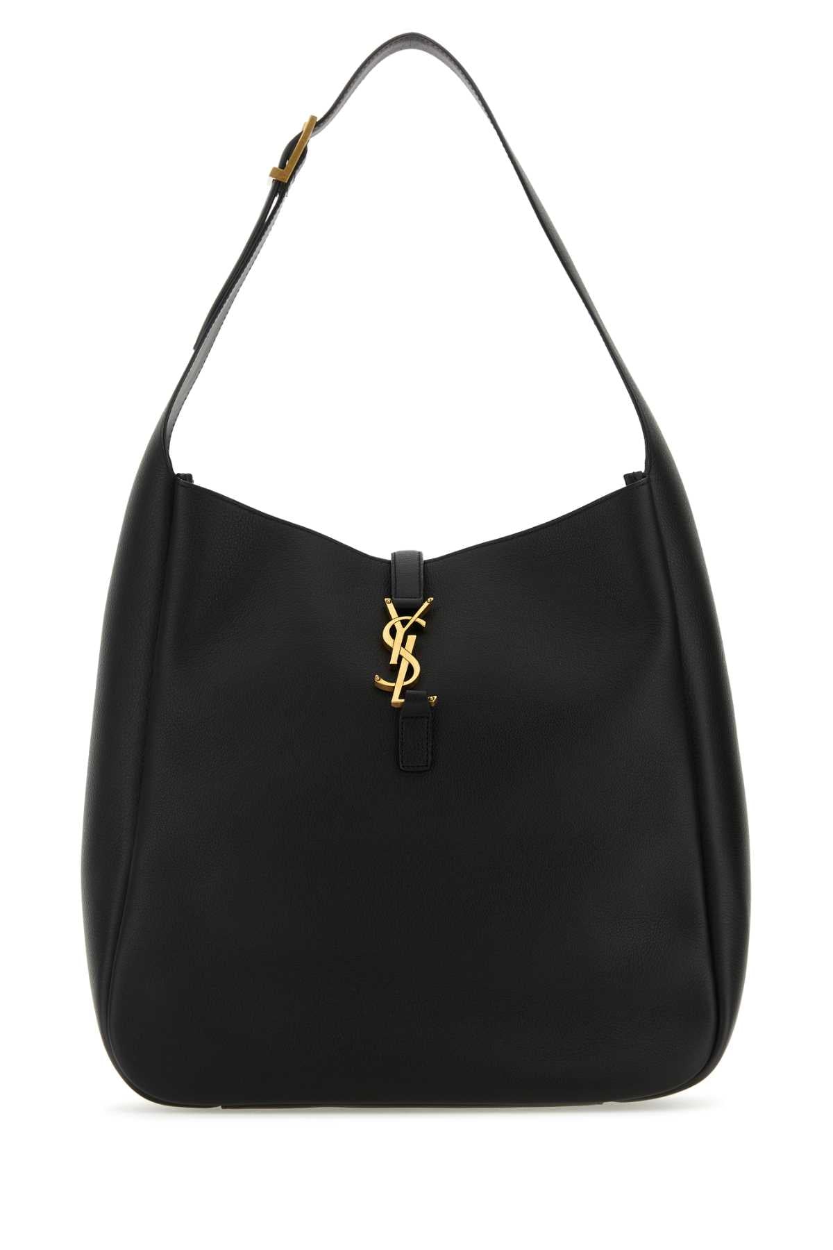 Saint Laurent Women Black Leather Large Le 5 Ã  7 Shoulder Bag