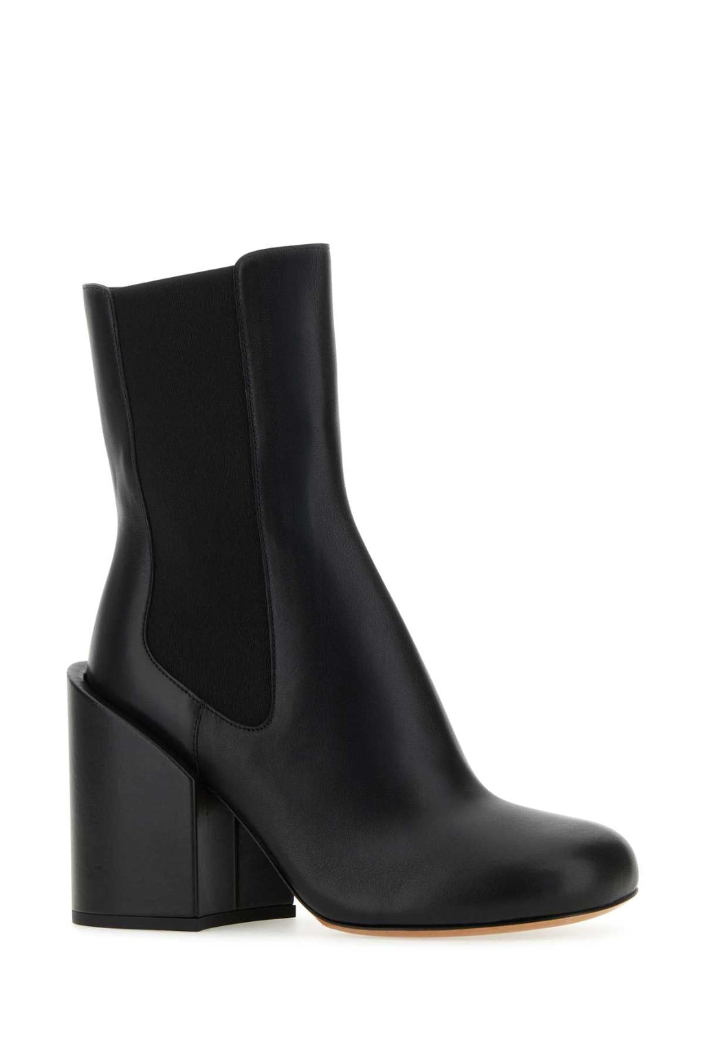 Sportmax Women Black Leather Etra Ankle Boots