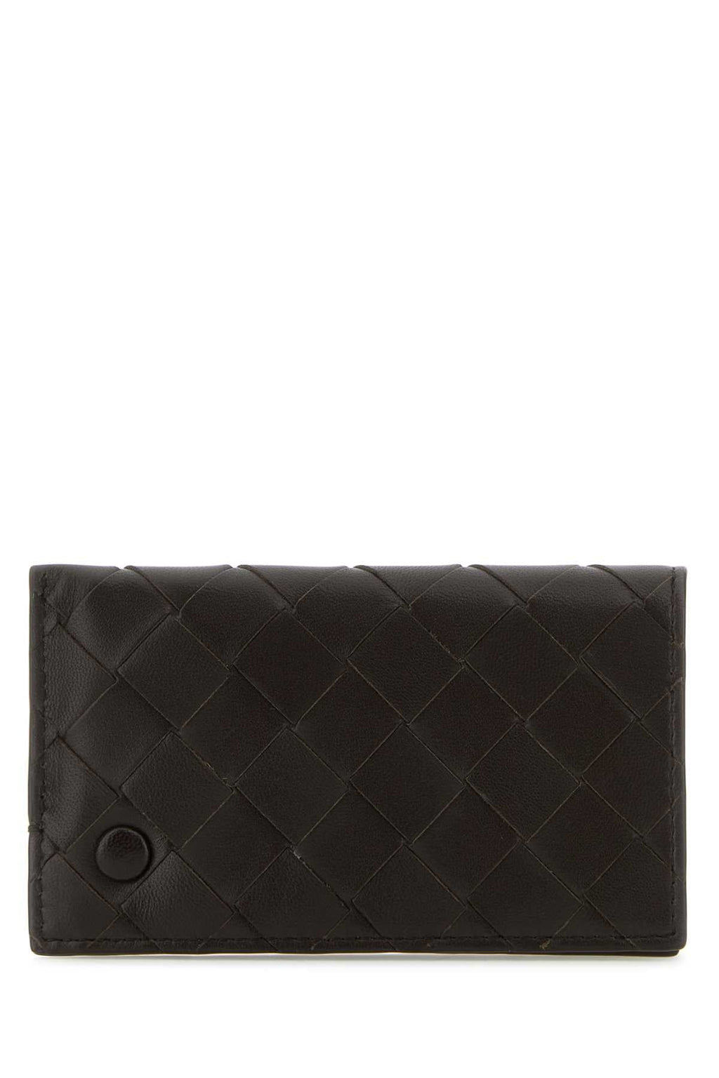 Bottega Veneta Women Dark Brown Nappa Leather Card Holder