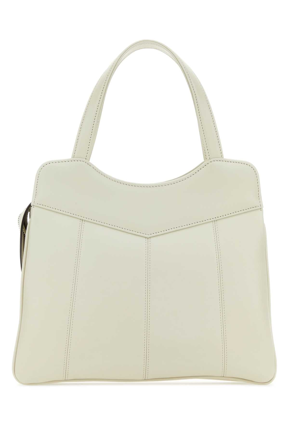 Gucci Women Chalk Leather Small Petite Gg Handbag