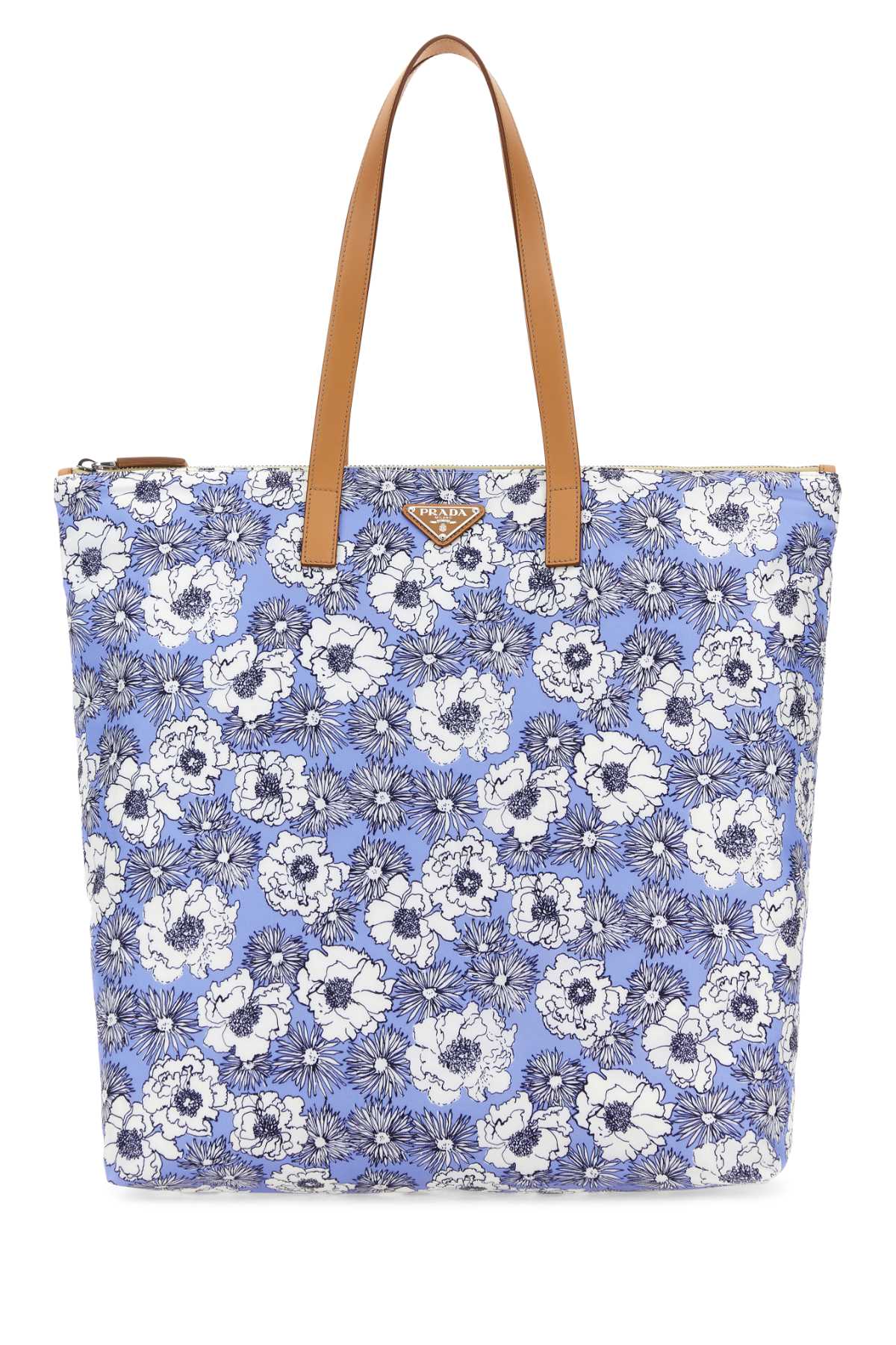 Prada Men Printed Re-Nylon Shopping Bag