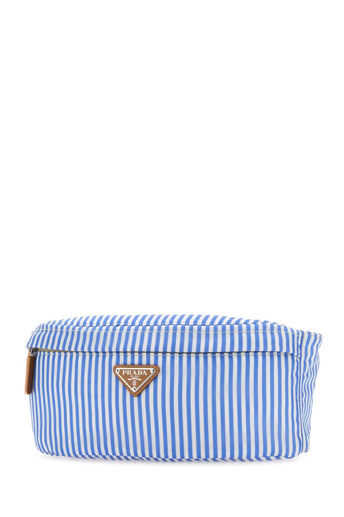 Prada Men Printed Re-Nylon Belt Bag