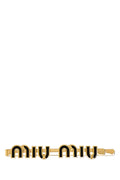 Miu Miu Women Gold Metal Hair Clip