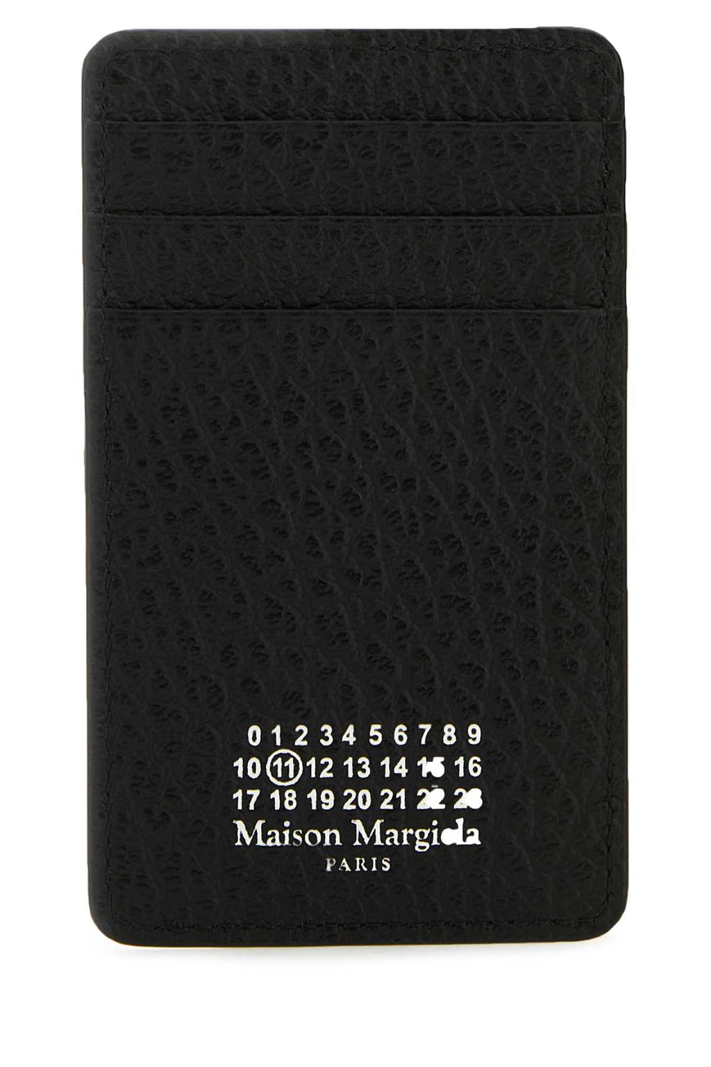 Maison Margiela Men Black Leather Card Holder