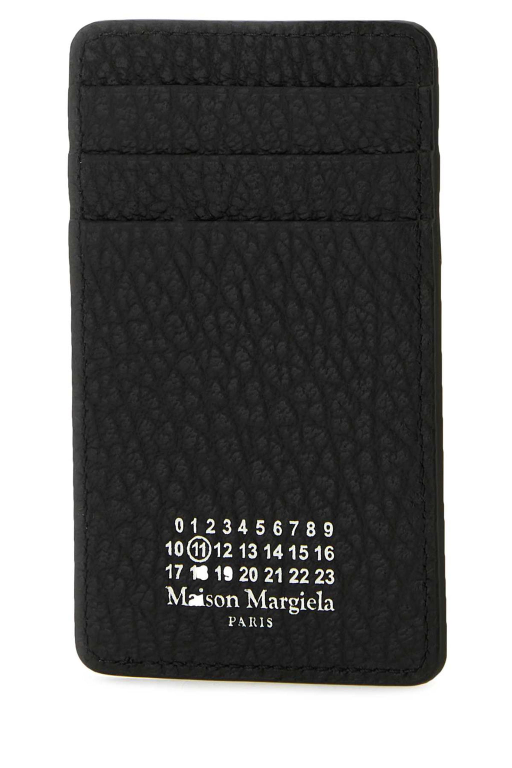Maison Margiela Men Black Leather Card Holder