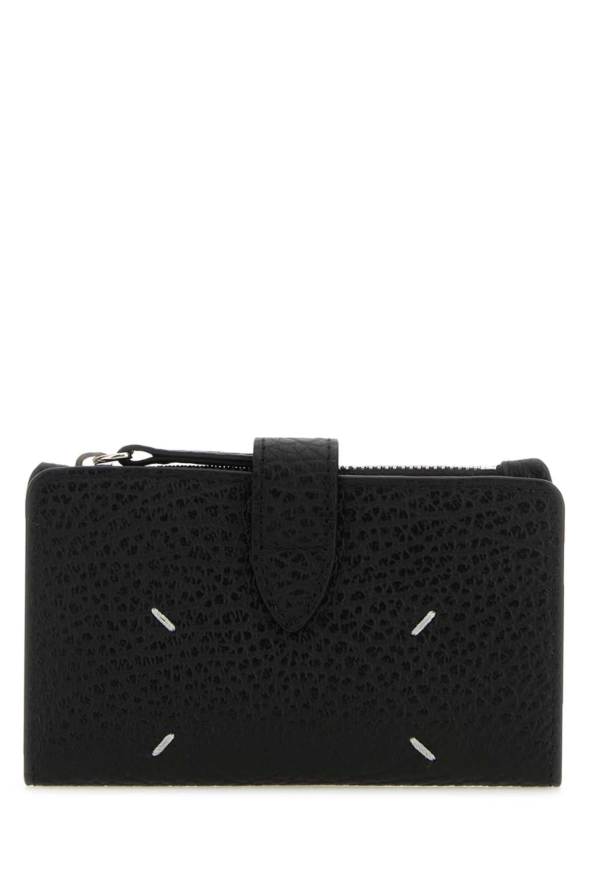 Maison Margiela Women Black Leather Wallet