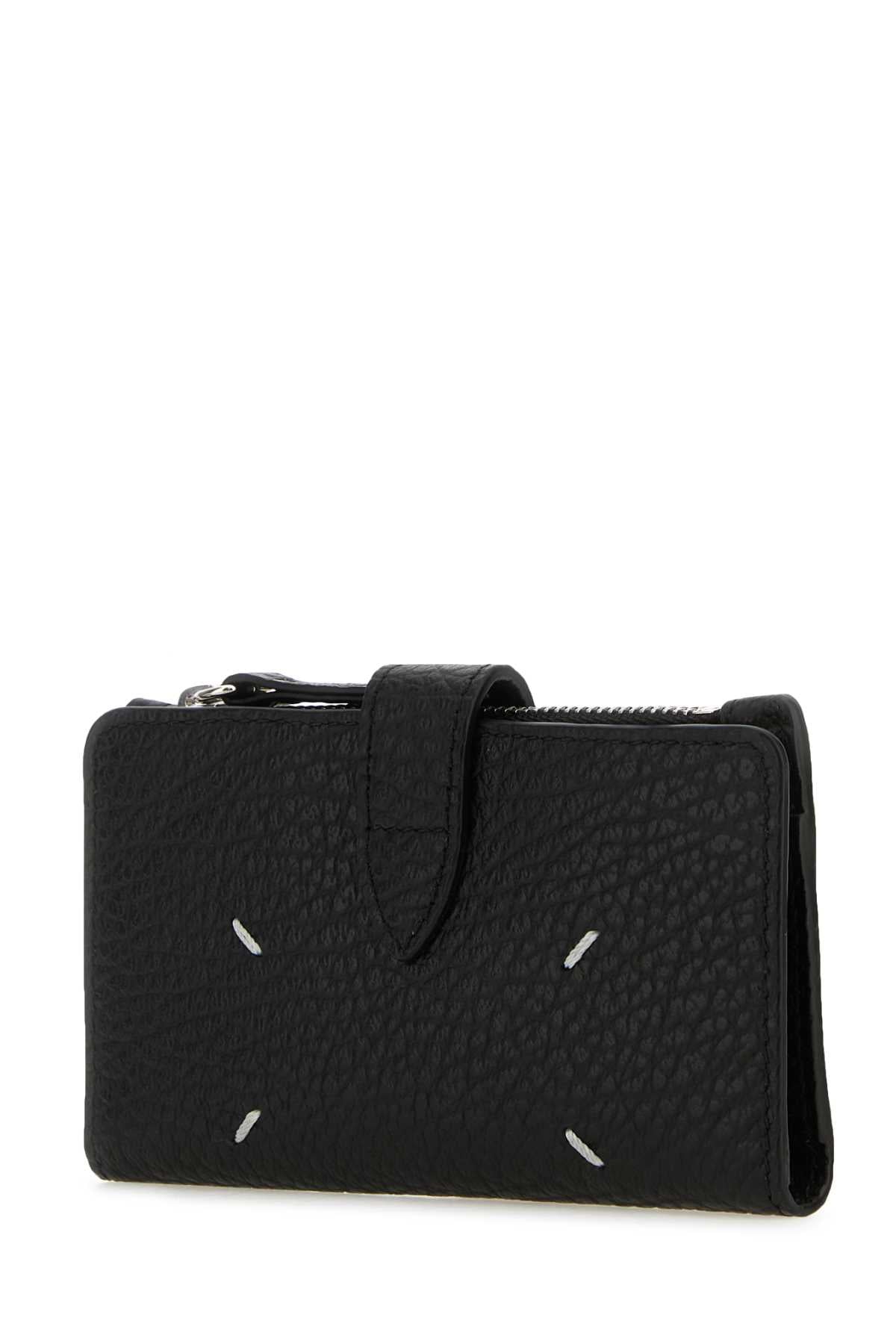 Maison Margiela Women Black Leather Wallet