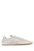 Miu Miu Women Chalk Nappa Leather Sneakers