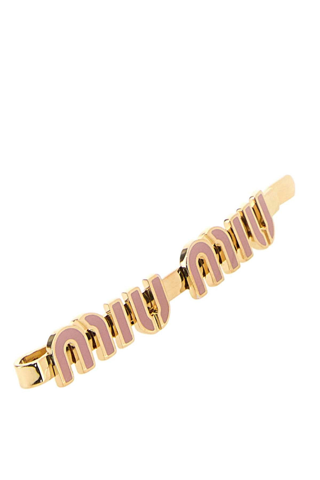 Miu Miu Women Gold Metal Hair Clip
