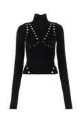 Off White Women Black Viscose Blend Top