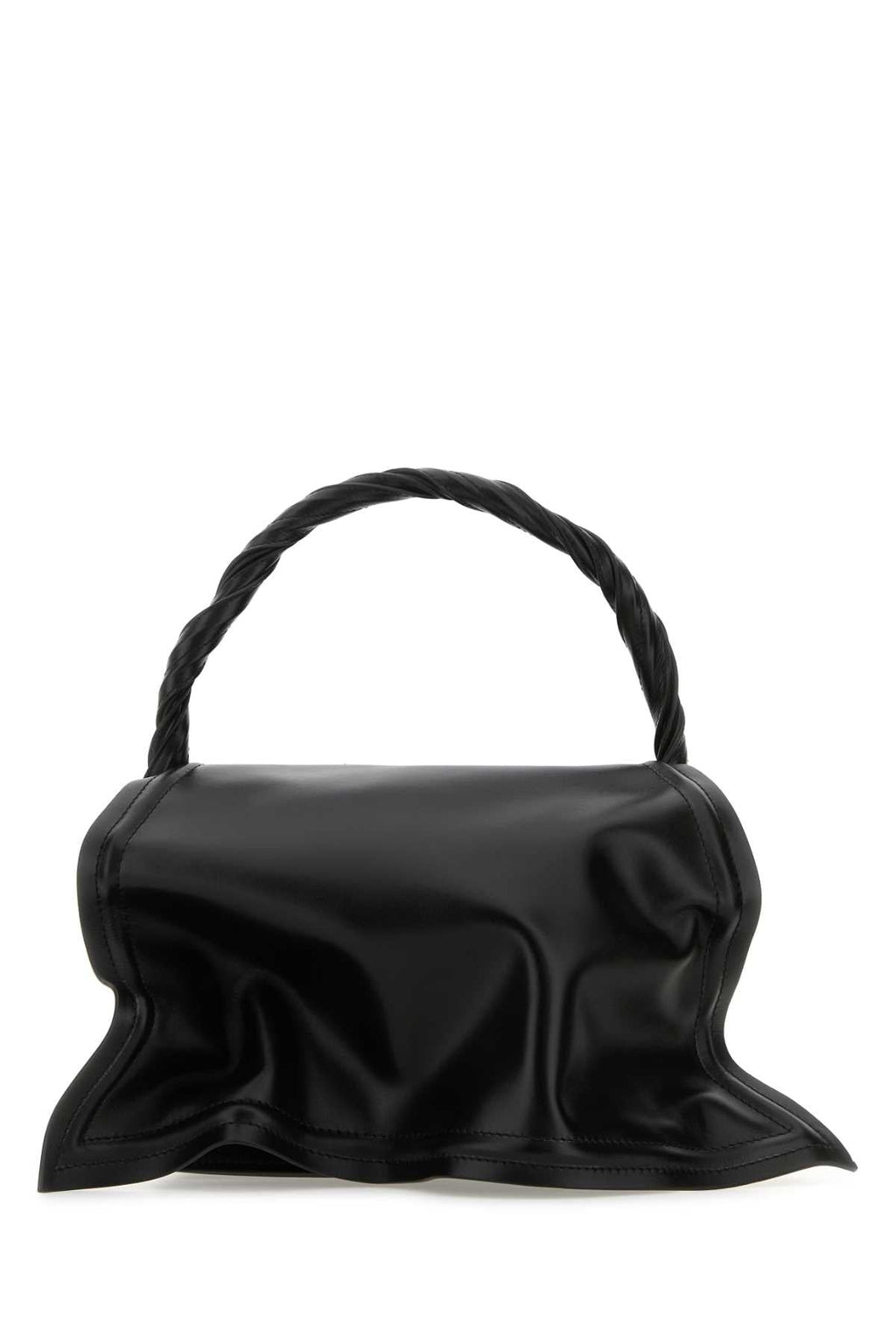 Y Project Women Black Leather Handbag