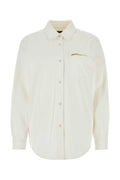A.P.C. Women White Denim Tina Shirt