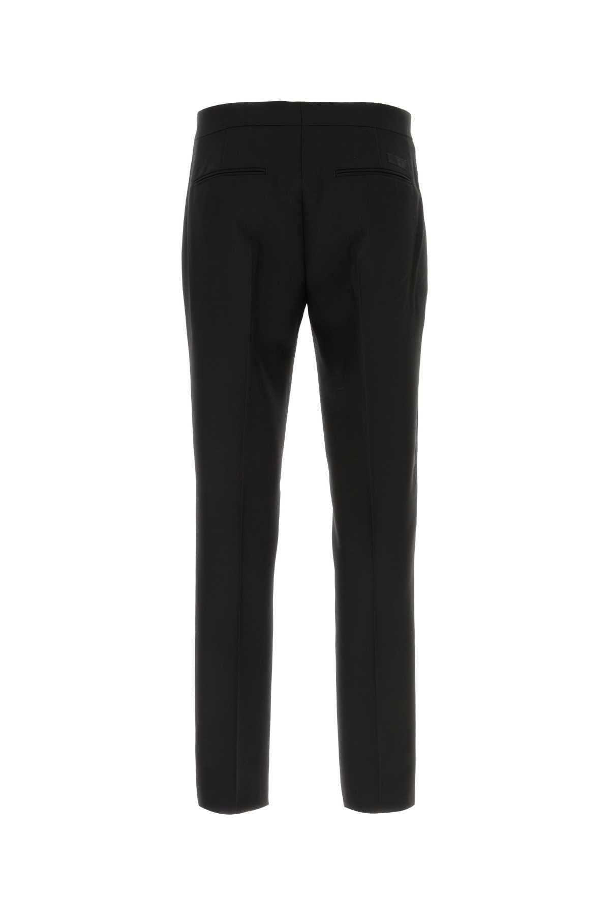 Versace Men Black Wool Blend Pant