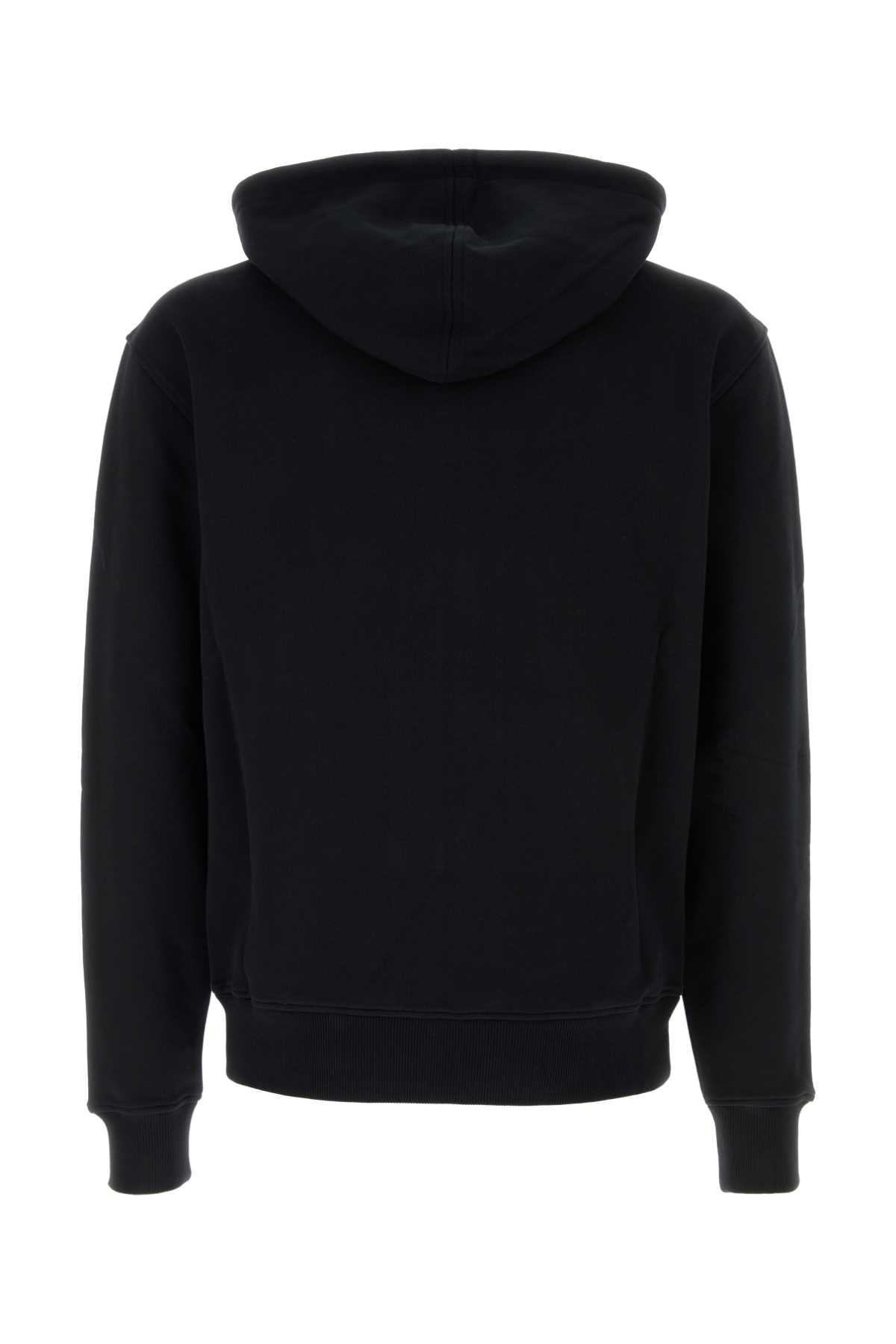 Ami Men Black Cotton Sweatshirt