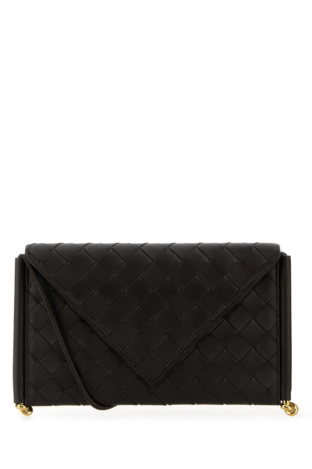 Bottega Veneta Women Dark Brown Leather Solstice Phone Case