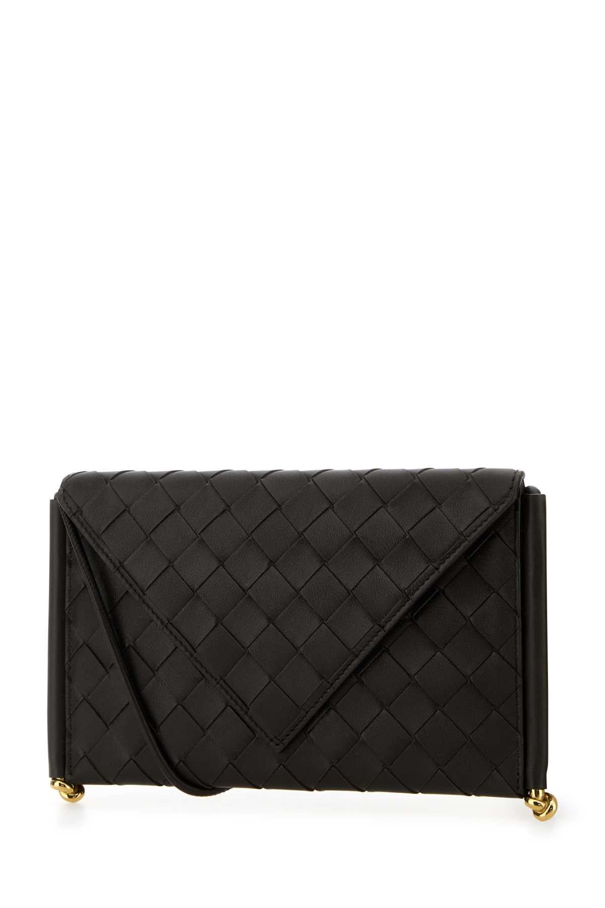 Bottega Veneta Women Dark Brown Leather Solstice Phone Case