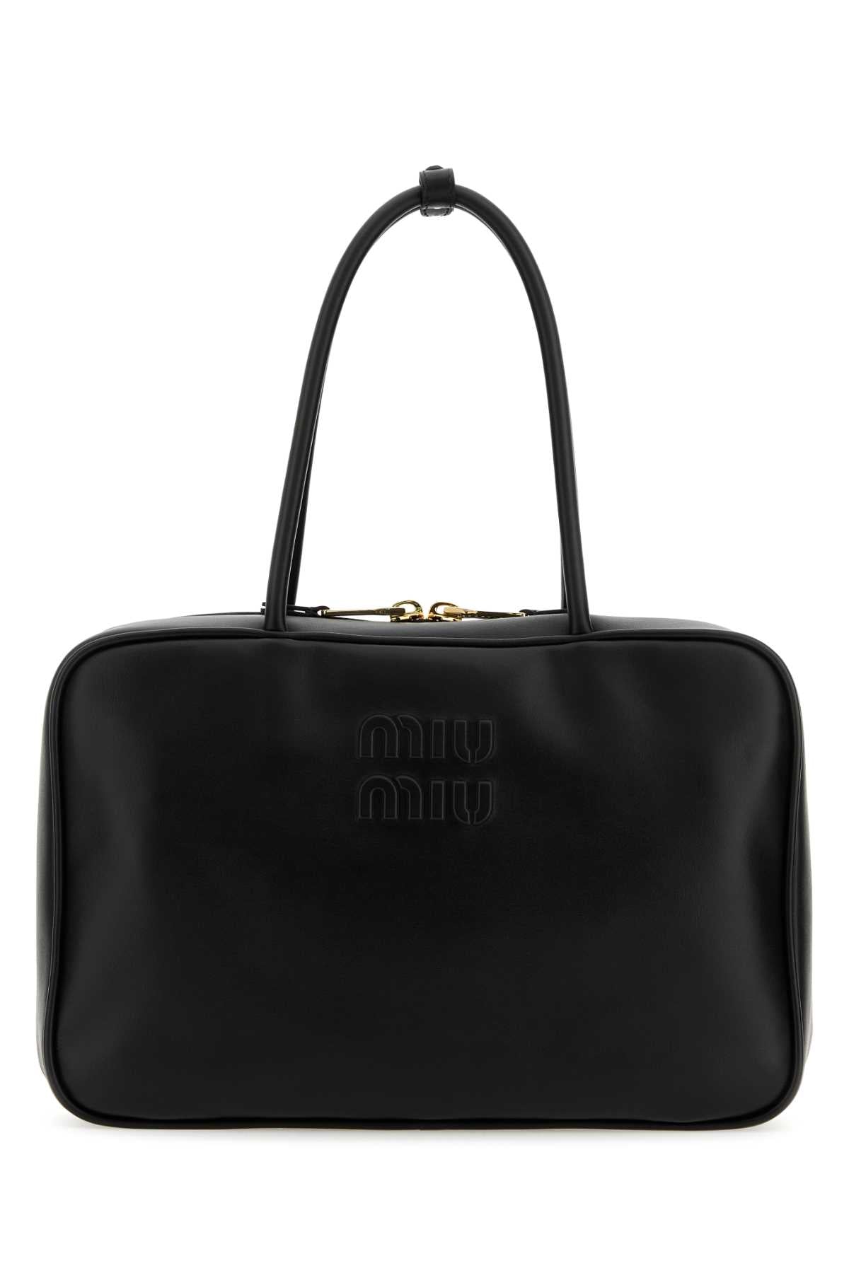 Miu Miu Women Black Leather Handbag