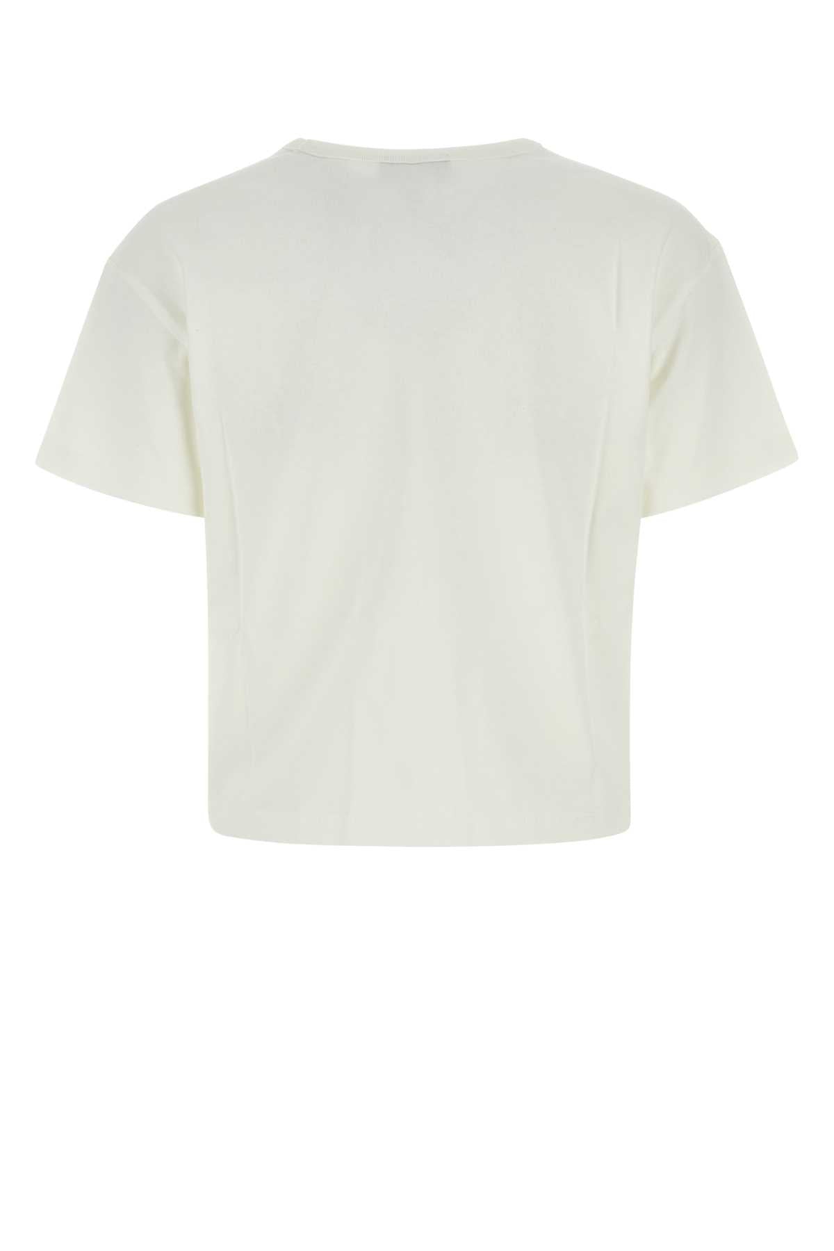 A.P.C. Women Ivory Cotton T-Shirt
