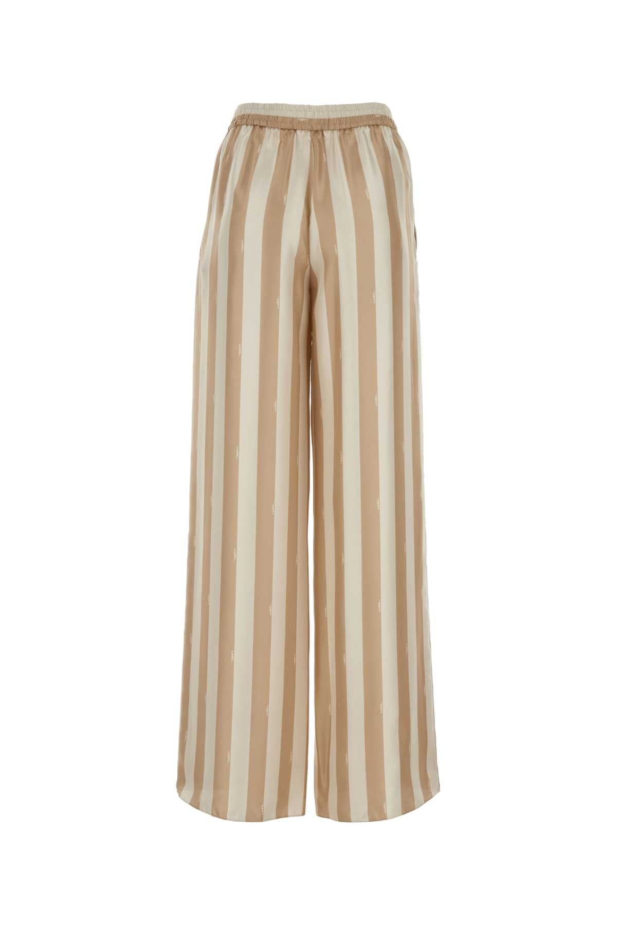 Fendi Women Printed Silk Palazzo Pant