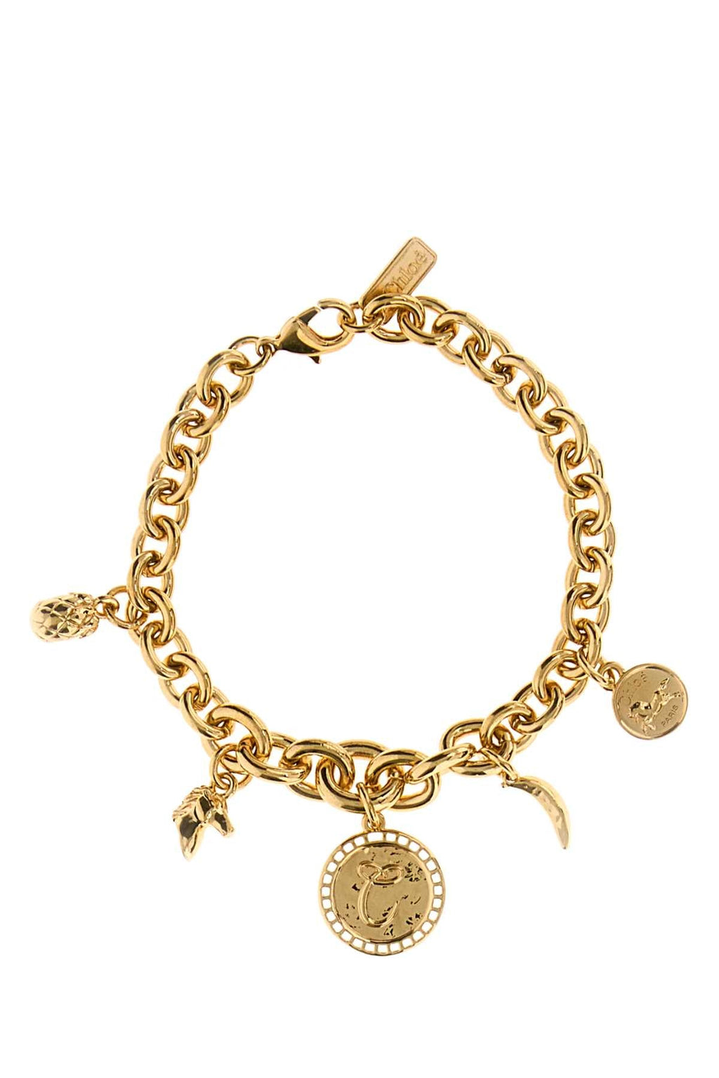 Chloe Women Gold Metal Chloã¨ Charms Bracelet