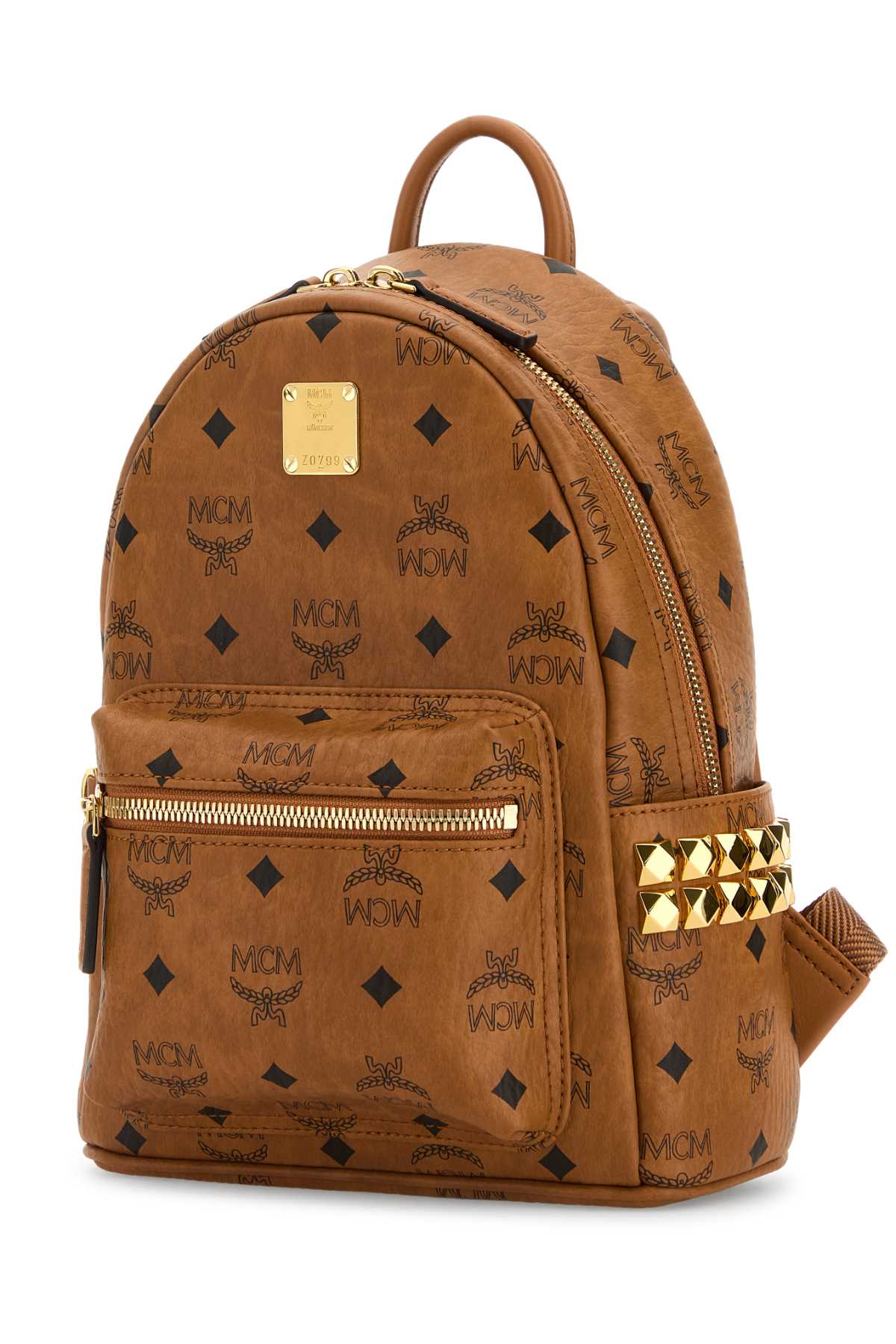 Mcm Women Printed Canvas Mini Stark Backpack