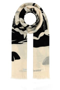 Burberry Unisex Embroidered Wool Scarf