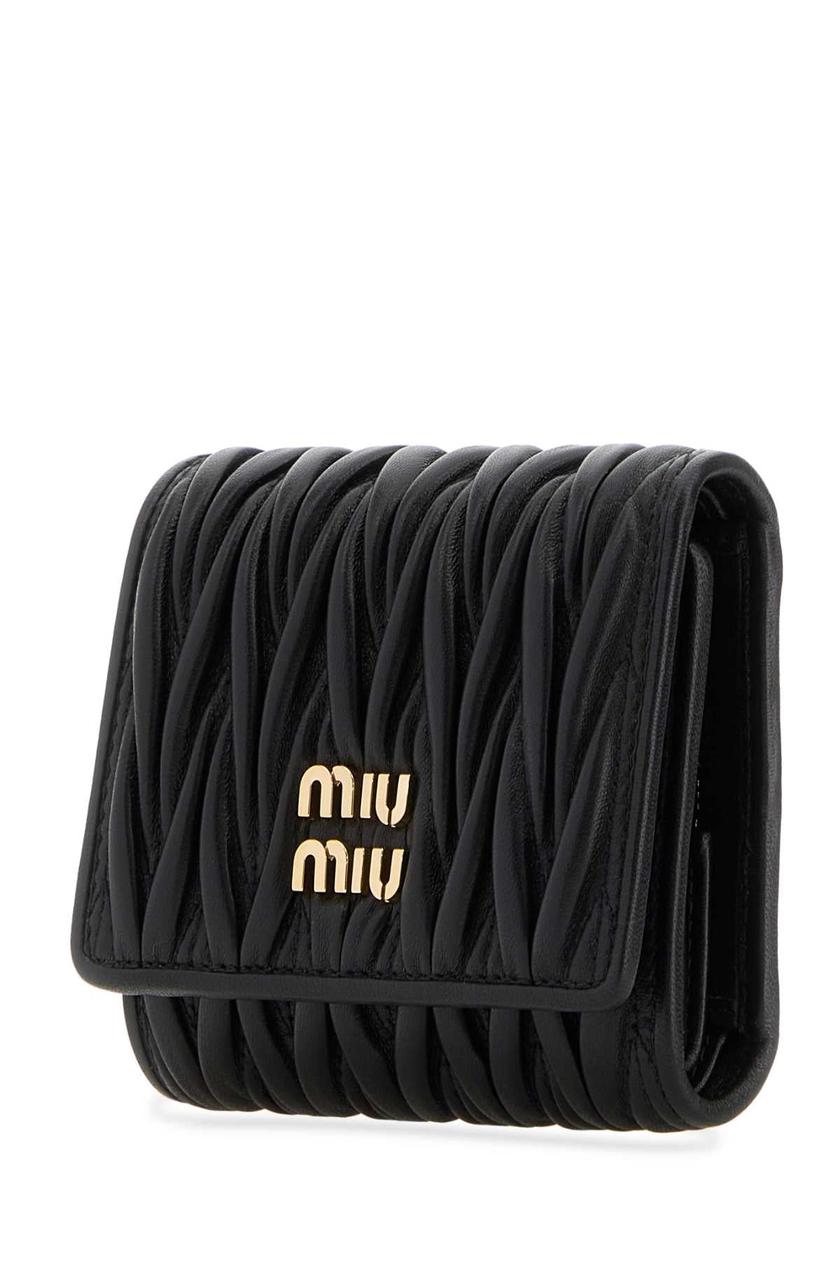 Miu Miu Women Black Leather Wallet